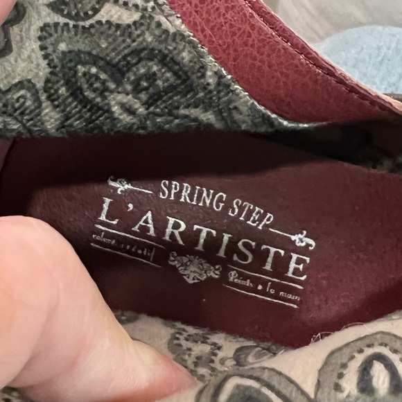 L’ Artiste bronze texture spring step Zinna leather booties art to wear size 9 - Picture 10 of 16